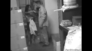 Hot Babe gets Fucked in Stock Room