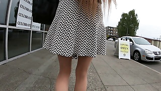 A walk with Longpussy. Pissing, Buttplugs, Sloppy, Slutty Holes.