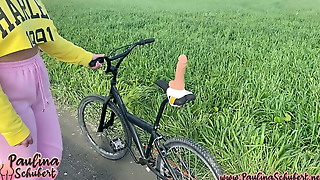 FIRST OUTDOOR COCK - The wettest bike ride ever!!!