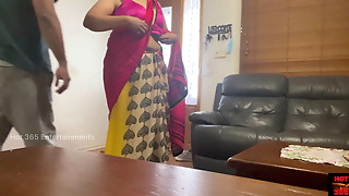 Indian Couple Sensual and Romantic Sex in Saree