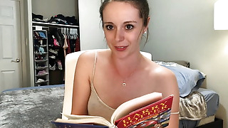 Hysterically Reading Harry Potter While Sitting On A Vibrator!