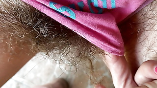 Hairy bush fetish video pov closeup