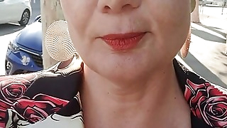 I come back from a party and come across a fan who loves milfs I suck him outside and he fucks my ass and cums my face