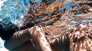 Sensational Venezuelan in Poolside Swim Session