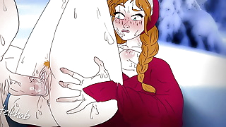 Anna fucked in the snow ! Frozen Anime hentai cartoon