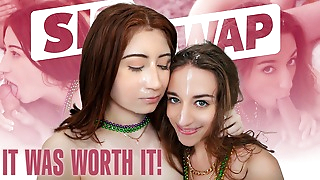 Naughty Step Sisters Ava Davis & Venice Rose Earn Their Mardi Gras Beads And Fuck StepBros - SisSwap