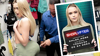 Hot Model Chloe Rose Gets Pounded For Stealing Bikinis From Officer Tommy Gunn's Store - Shoplyfter