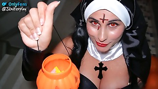 possessed nun sucks big cock