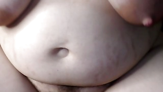 Chubby dominant wife with a big boobs and hairy pussy ride on my cock without condom until i cum in her pussy - Milky Mari