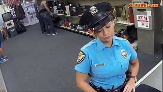 Ms police officer with large love melons got drilled with pawn guy