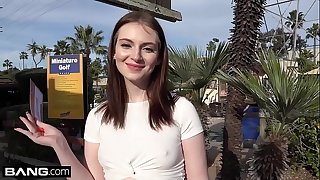 Maya kendrick dilettante legal age teenager flashes unshaved cunt on mini-golf date