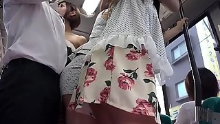 Asian Babes Fuck on The Bus