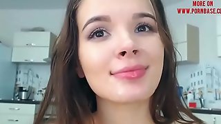 Amateur teen couple fucking until he cum on her face