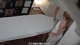 Busty married teacher gets massage of her life